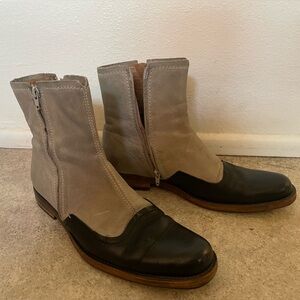 Paul Smith Men’s Black and White leather Dress boots size 10